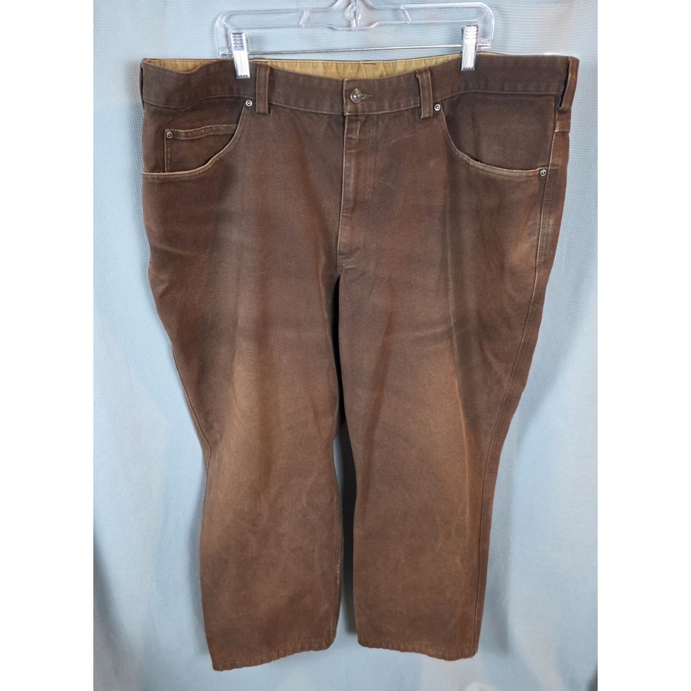 Duluth Trading Co Pants Mens 45X29.5 Flex Fire Hose Rust Denim Look 5 Pocket